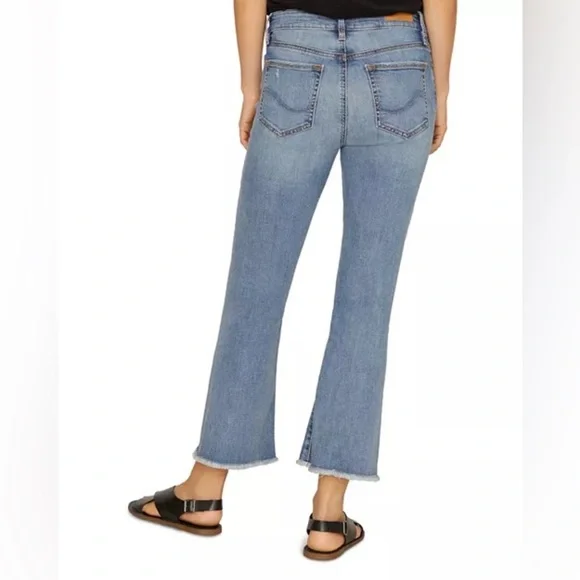 SANCTUARY Denim Connector Kick Crop Standard Rise Women Size 27 $169 MSRP NWT - Picture 2 of 11